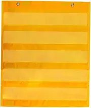 TENOL Vibrant Yellow Hanging Schedule Chart - Organize Your Day with