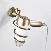 Coat Hook Bathroom Hooks Antique Bathroom Hardware Set Brass Paper Holder Bathroom Accessories Wall Mounted Toilet Brushed Holder Towel Bar Hooks,Hook(Color:Hair Drier Holder)