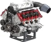 Mini V8 Engine Kits That Runs, V8 Model Engine Kit Cison Engine MAD RC Engine Model Kits for Adults to Build, Plastic Model Suitable for Car AX90104 SCX10Ⅱ Capra VS4-10 Pro/Ultra (V8 II)