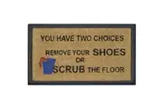 Solemate Remove Shoes 40x70cm Themed Stylish Durable Outdoor Front Doormat
