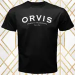 ORVIS FLY REEL FISHING COMPANY LOGO 男式黑色 T 恤