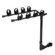 4 Bicycle Carrier Car Rear Bike Rack 2" Towbar Hitch Mount Steel Foldable