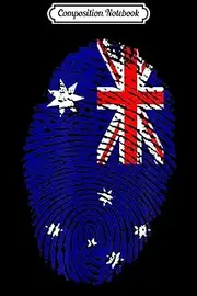 Composition Notebook: Australia Australian Flag Patriotic Pride Gift Journal/Notebook Blank Lined Ruled 6x9 100 Pages