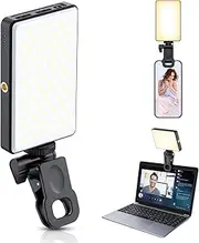 5000mAh Rechargeable LED Selfie Light With Clip - 120 LEDs, 3 Modes for Phone, iPad, Laptop, Camera - Video Light for Vlog, TikTok