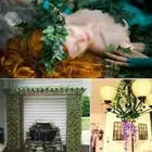DIY 2PCS DIY Artificial Hanging Plant Greenery Vine Leaf Fake Faux Home D??cor