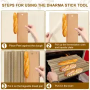 2Pcs French Bread Pan Kit with Wood Transfer Board Fermentation Cloth*