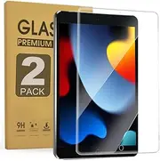 ZenRich [2 Pack] Screen Protector for iPad 9th/8th/7th Generation, 9H Hardness Tempered Glass iPad 10.2 inch Screen Protector 2021/2020/2019 HD Rugged Film Bubble Free Case Friendly