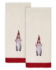 - Fingertip Towels, Soft & Absorbent Cotton Velour, Christmas Decorations