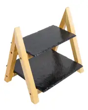 Tiramisu Two -Tier Server With Resin Slates