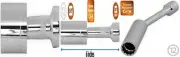 EPAuto Swivel Magnetic Spark Plug Socket, 12 Point 5/8-inch x 6-Inch