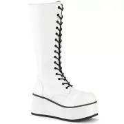 Demonia Trashville-502 Unisex Gothic Cyber Punk Knee High Platform Boots
