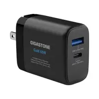 在飛比找PChome24h購物優惠-GIGASTONE 立達65W GaN氮化鎵雙孔USB-C+