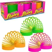 Slinky the Original Walking Spring Toy, Plastic 3-Pack, Multi-color...