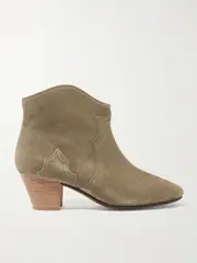 [Isabel Marant] Isabel Marant - Étoile The Dicker Suede Ankle Boots - Taupe - FR38 FR 38 Brown