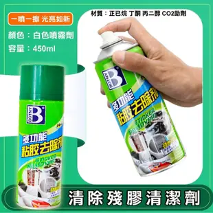 【黏膠去除劑】260ml 多功能去除殘膠清潔劑 家用標籤除膠劑 汽車用除膠噴霧劑 (1.1折)