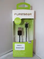 PUREGEAR MICRO-USB CHARGE-SYNC CABLE FOR MICRO-USB DEVICES - 41 INCH BLACK - NEW