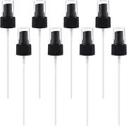 JYvivid 8 Pcs Spray Bottle Top, Nozzle Sprayer Tops Replacement, Fine Mist Sprayer, Plastic Sprayer Pump for Essential Oil, Cleaning Solutions (Black, 20mm)
