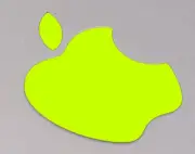 Neon Yellow Color Changer Logo Overlay for the new Apple Retina 12" Macbook