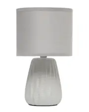 Simple Designs 11.02" Traditional Mini Modern Ceramic Texture Pastel Accent Bedside Table Desk Lamp