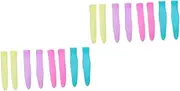 NOLITOY Sets Nail Trimmer Handle Silicone Sleeve Cuticle Scissor Handle Protector Non-slip Easy Install Lightweight for Nail Scissors Pairs Random