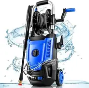 [commowner] 3000 PSI Electric Pressure Washer- 4.0 GPM High Power Machine with 4 Spray Tips and Soap Bottle for Car Washing, Fence Cleaning, Patio Maintenance（Upgraded）
