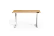 Maestro Furniture Parco Duo Motor Sit & Stand Comptuer Gaming Working Home Office Desk 140cm Light Walnut