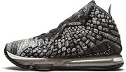 [Nike] Lebron 17 Basketball Shoes (M7.5/W9, Black/White/Black)