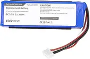 Replacement Battery for JBL Charge 3,fits Part No GSP1029102A 3.7V Li-Polymer 6000mAh / 22.20Wh