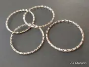 Pewter Textured Closed Rings. Twisted Pewter Closed rings. Choose Size.