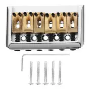 6 String Fixed Bridge Chrome Tailpiece Electric Guitar Part Parts