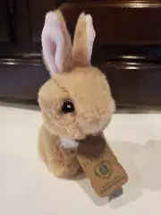 Eco Nation by Aurora Mini Tan Bunny Rabbit Plush Stuffed Animal 5" Nwt New