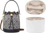 [jiesinlov] Jisinlov Bag Organizer Insert,Purse Inner Suitable for Tory Burch T MONOGRAM Mini Bucket Bag, Waterproof Dupont Paper Surface and Satin Linning(Waterproof-Mini)