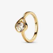 *BRAND NEW* Pandora Infinite 14k Yellow Gold 1CTW Clear Diamond Ring 159450C01