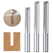 1PC Double Flute Straight Flute Router Bit CNC 1/8'' Shank Wood Milling Cutting