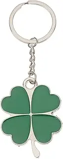 [SHERCHPRY] 1Pcs Clovers Key Chain, Four-Leaf Clovers Keychain Keyring Charm, Shamrock Sparkling Keychain, Patrick Day Ornament Key Pendant for Women Men