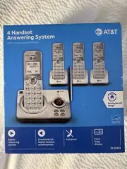 New/Sealed - AT&T 4 Handset Cordless Phone Answering System EL52429 XL Display