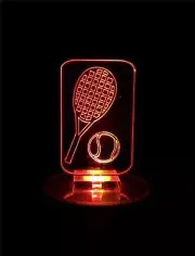 Tennis Flashing 3D LED Battery USB Night Light 7 Colour Changing Lamp