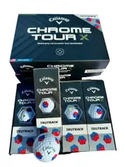 New Callaway Chrome Soft x Trutrack white balls 2 Dozens free shipping