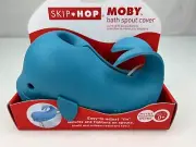 Skip Hop Moby Bath Tub Spout Cover Blue Whale Baby Universal fit rubber NIB