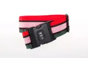 Secure Luggage Strap with Combination Lock Green, Pink & Red - Travel Accessories Australia