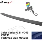 Fits 12-18 BMW F30 3-Series Sedan A Style Roof Spoiler Lip ABS Painted #C31 Blue (for: BMW)