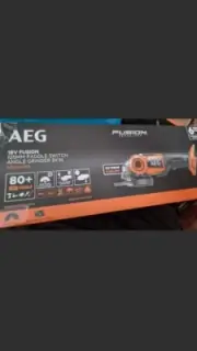 AEG A18FSAG1250 18V 125mm Fusion Brushless Paddle Switch Angle Grinder