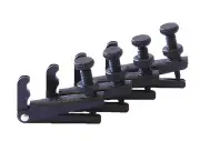 New Wittner stable set of 4 black violin fine tuners adjusters 1/4 - 1/2 size