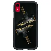 For iPhone X XS 11 12 13 14 15 Pro Max Golden SMG Covers