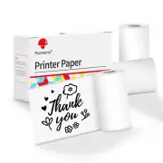 Phomemo Printer White Adhesive Thermal Sticker Paper, 50mm x 3.5m Compatible ...