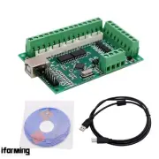 4Axis 100KHz USB Mach3 Motion Control Board CNC Breakout Board Motion Controller