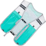 [Generic] Hydration Running Vest,Running Water Backpack with Multiple Pockets - Lightweight Stable Phone Bag Chest Pack Gear for Men Women Hiking Cycling Camping