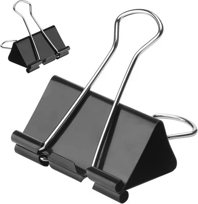 48 Pack Extra Large Binder Clips 2 Inch Paper Clip Binding Large, Black