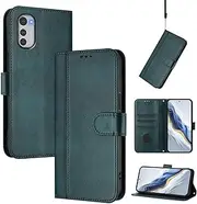 Compatible with Motorola Edge X30 5G XT2201 Flip Kickstand Case Cover,Compatible with Motorola Edge 30 Pro 5G XT2201 / Edge Plus (2022) XT2201 Magnetic Closure Wallet case Green