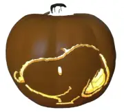 Peanuts Snoopy K-MART Jack-O-Lantern 9" Blow Mold The Great Pumpkin NWT